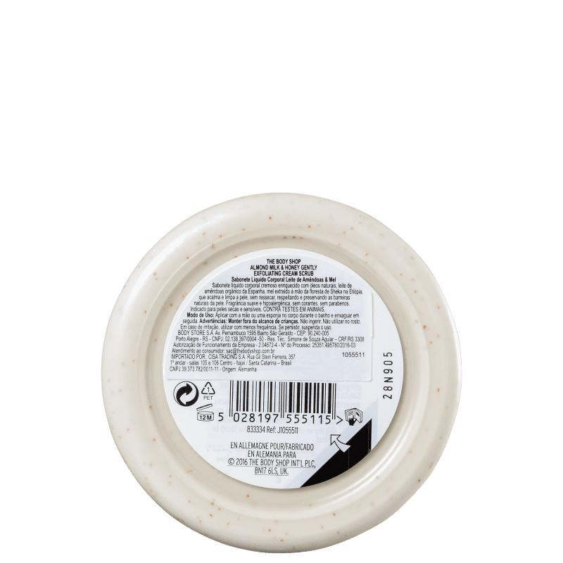 The Body Shop Almond Milk & Honey - Creme Esfoliante Corporal 250ml