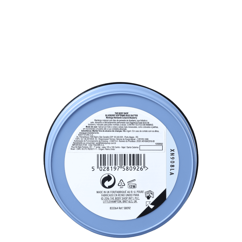 The Body Shop Blueberry - Manteiga Hidratante Corporal 200ml