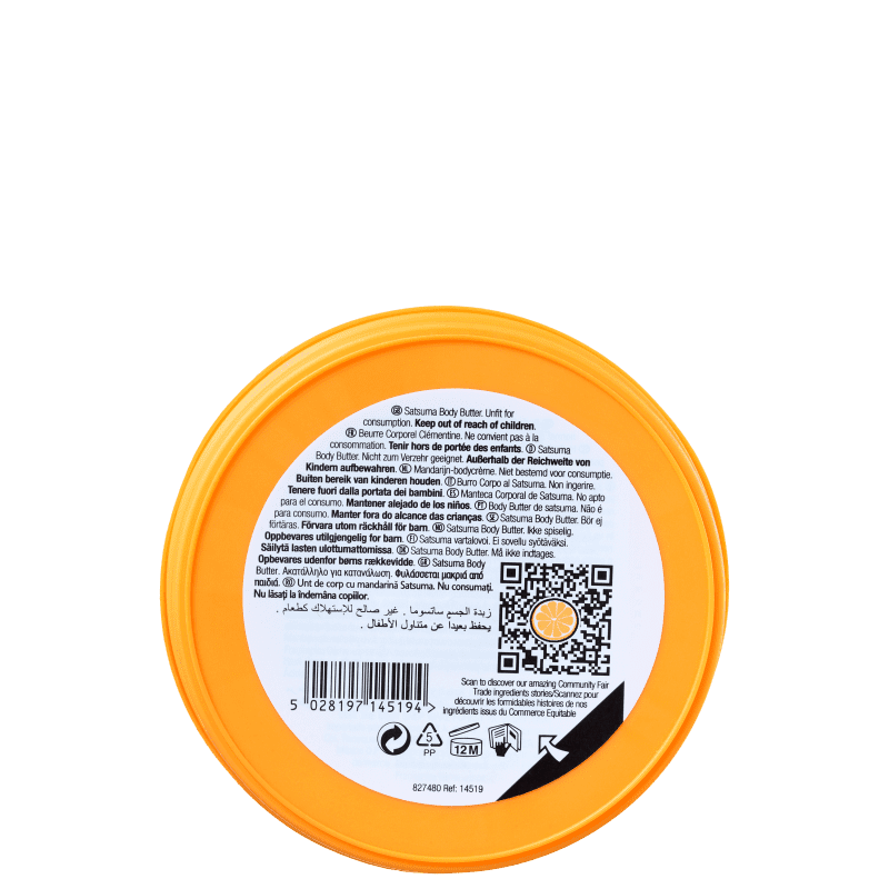 The Body Shop Satsuma - Manteiga Hidratante Corporal 200ml
