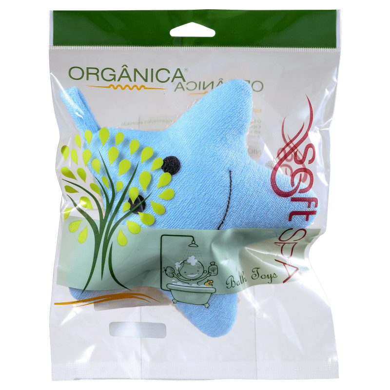 Orgânica Bath Toy Estrela Azul - Esponja de Banho