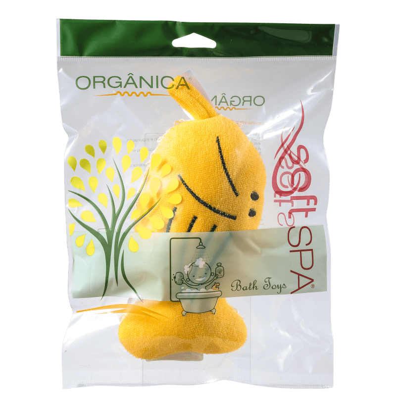 Orgânica Bath Toy Peixinho Amarelo - Esponja de Banho