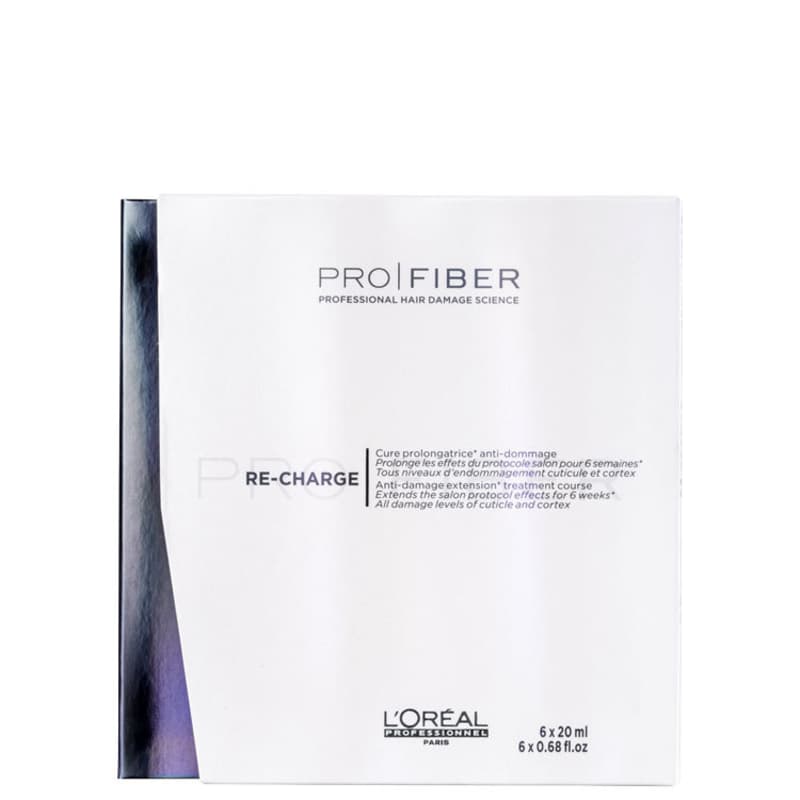 L'Oréal Professionnel Pro Fiber Re-Charge - Tratamento Reconstrutor 6x20ml