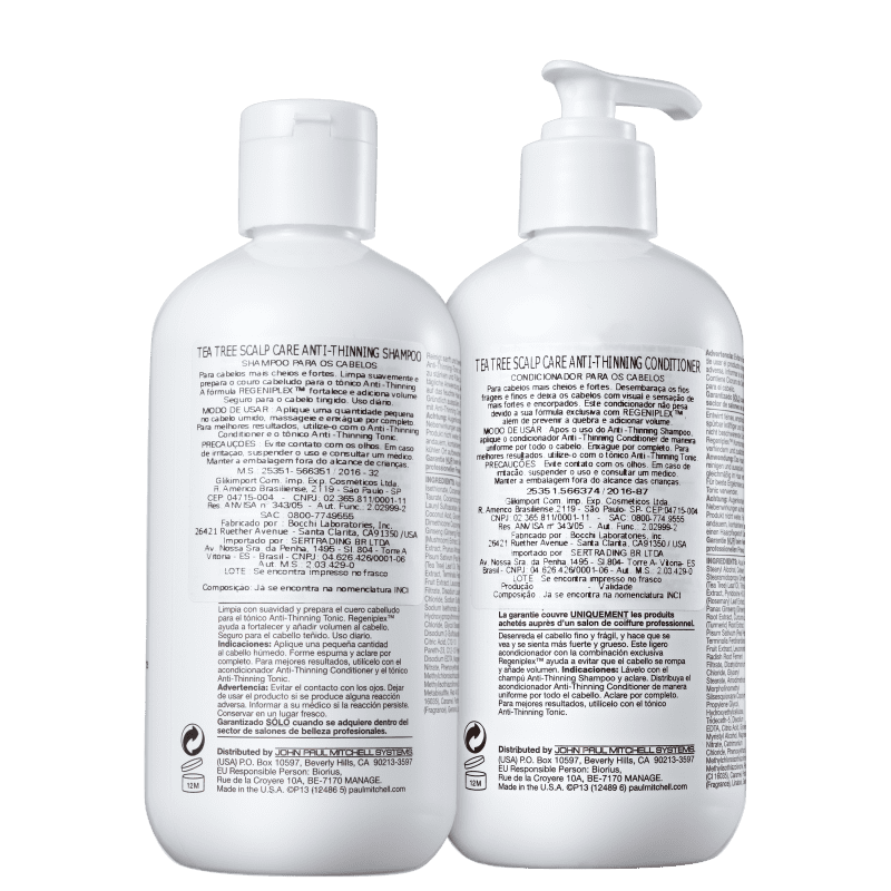 Kit Paul Mitchell Tea Tree Anti-Thinning Duo (2 Produtos)
