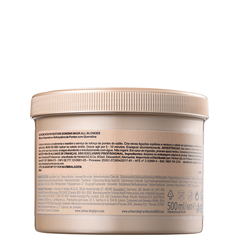 Schwarzkopf Professional BlondMe - Máscara Capilar 500ml