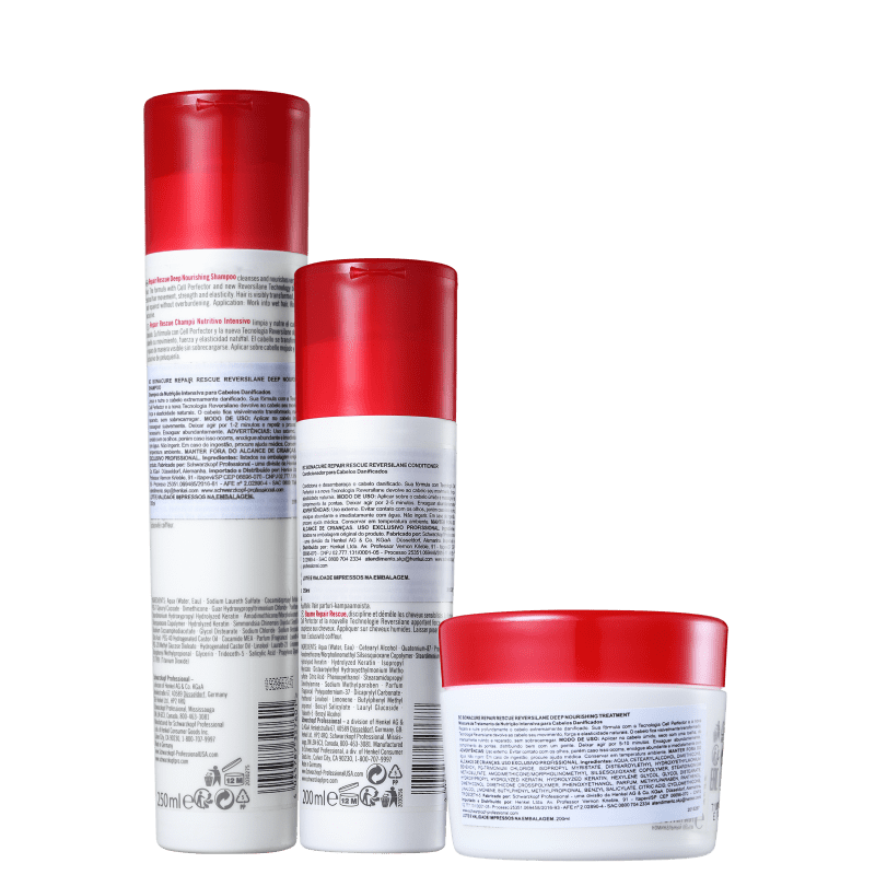 Kit Schwarzkopf Professional BC Bonacure Repair Rescue Reversilane Care (3 Produtos)