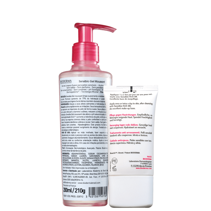 Kit Bioderma Sensibio Pele Sensível (2 Produtos)