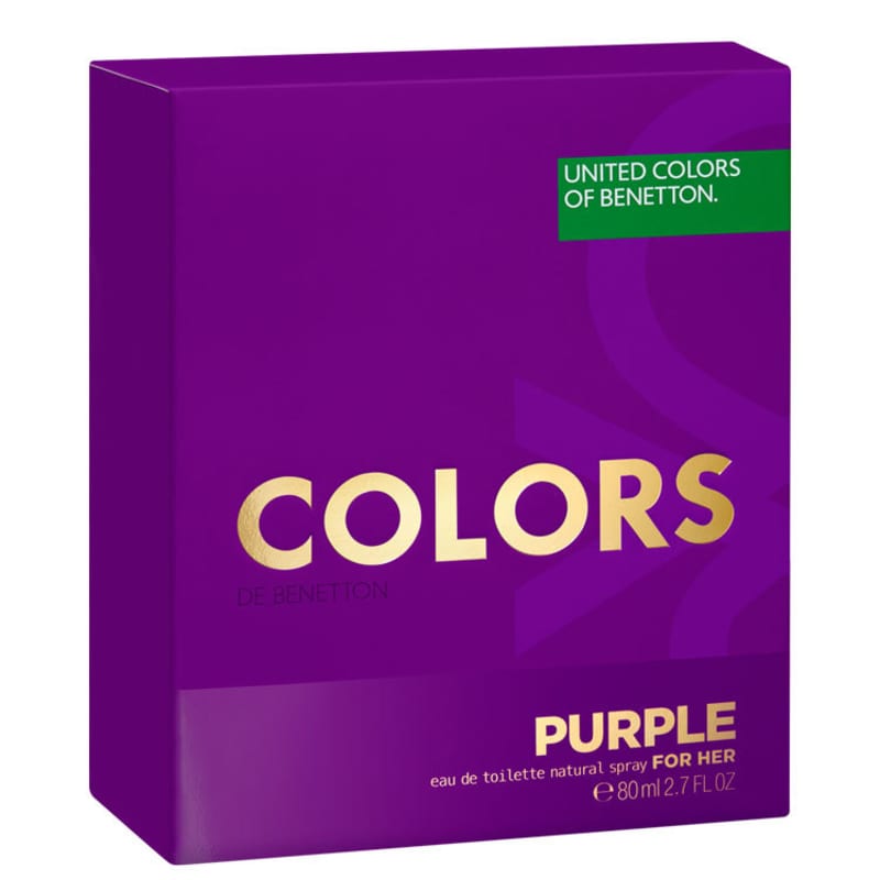 Colors Purple Benetton Eau de Toilette - Perfume Feminino 80ml