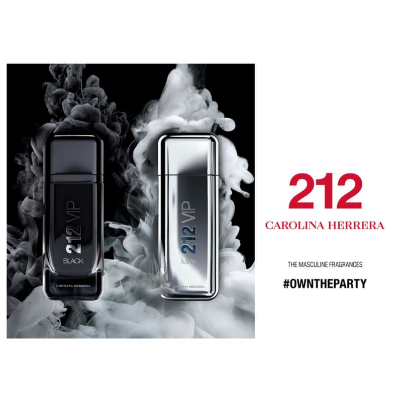 212 VIP Black Carolina Herrera Eau de Parfum - Perfume Masculino 100ml