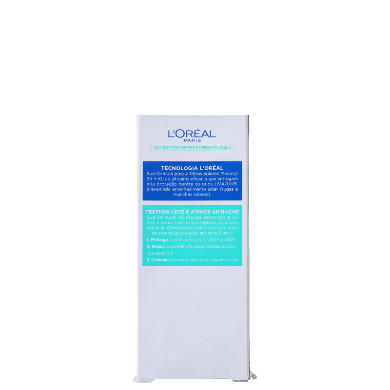 L'Oréal Paris Solar Expertise Toque Seco Antiacne FPS 30 - Protetor Solar Facial 50g