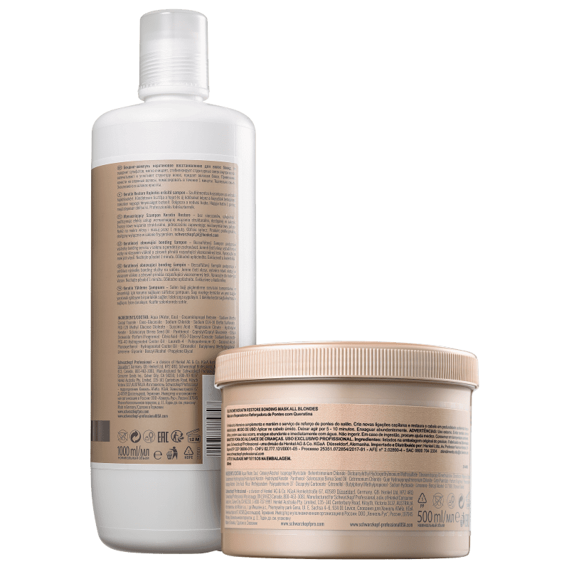 Kit Schwarzkopf Professional BlondMe Loiro Restaurado (2 Produtos)