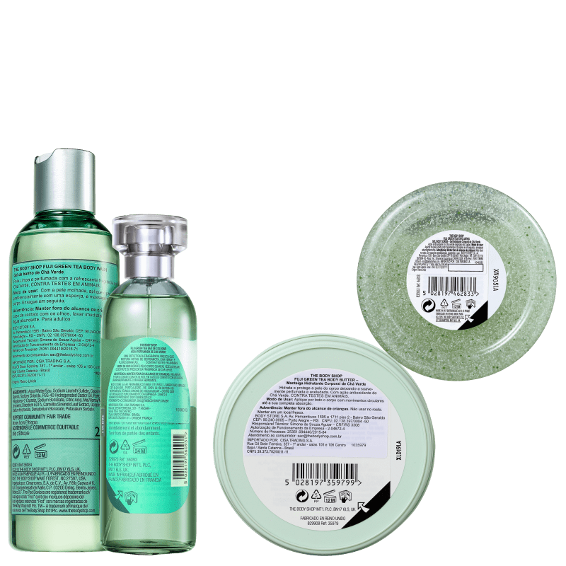 Kit The Body Shop Fuji Green Tea Intenso (4 Produtos)