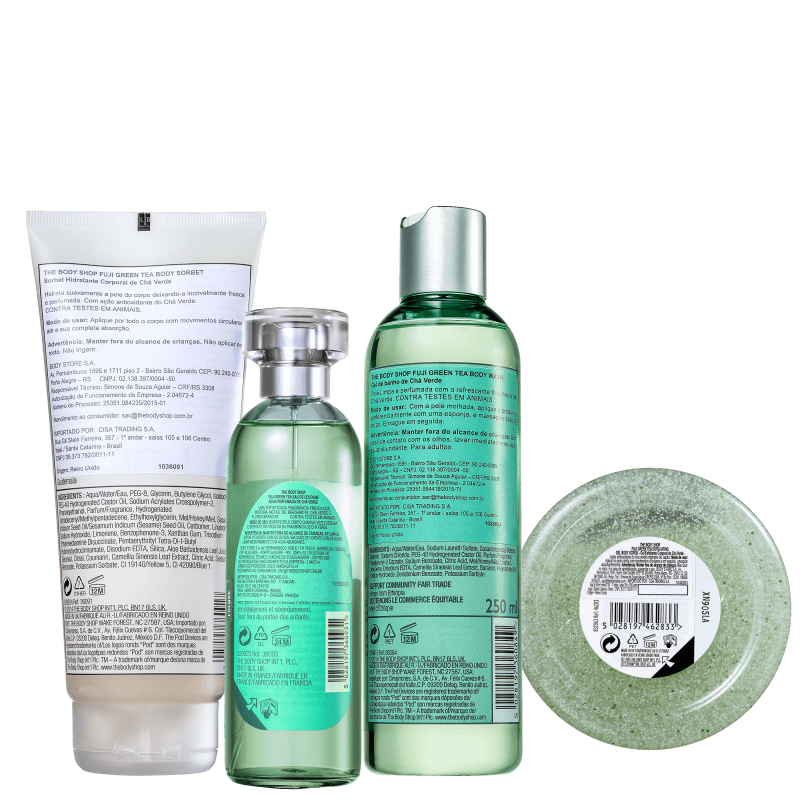 Kit The Body Shop Fuji Green Tea Refrescante (4 Produtos)