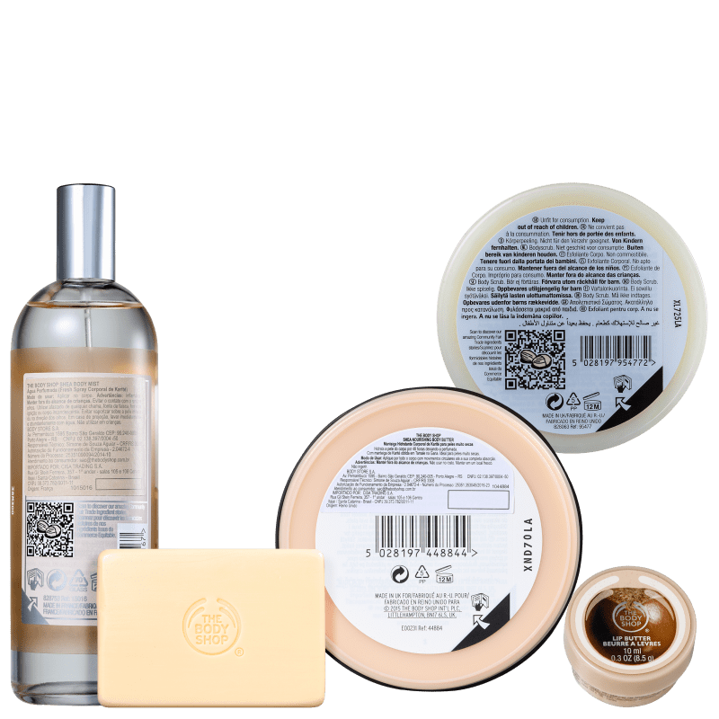 Kit The Body Shop Shea Hidratação Profunda (5 Produtos)
