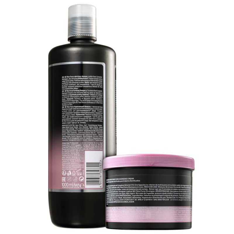 Kit Schwarzkopf Professional BC Bonacure Fibre Force Fortifying Reconstrução de Salão (2 Produtos)