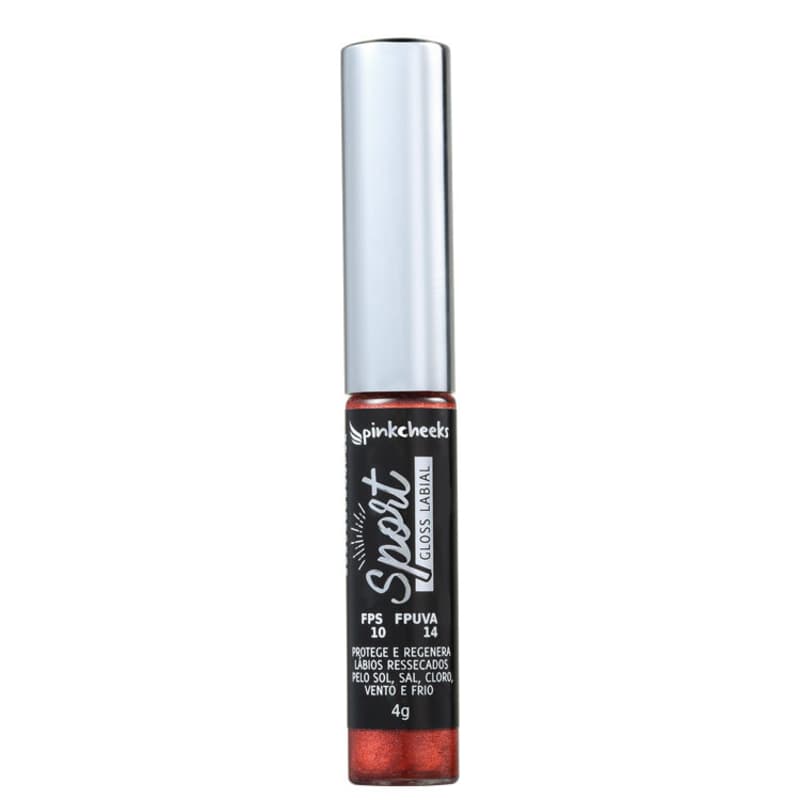 Pink Cheeks Sport Make Up FPS10 Fire Red - Gloss Labial 4g