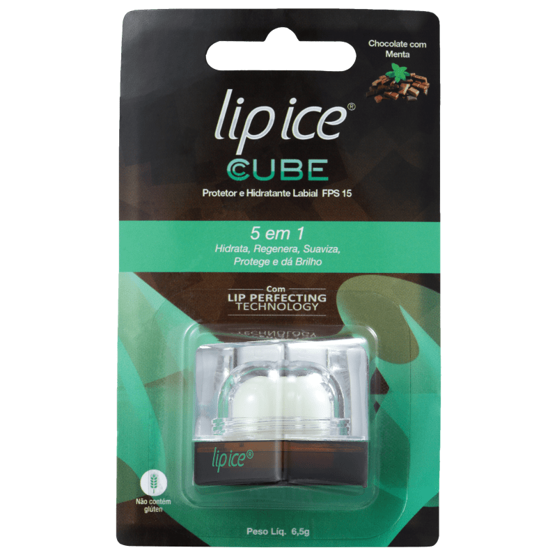 Lip Ice Cube Chocolate com Menta FPS 15 - Protetor Labial 6,5g