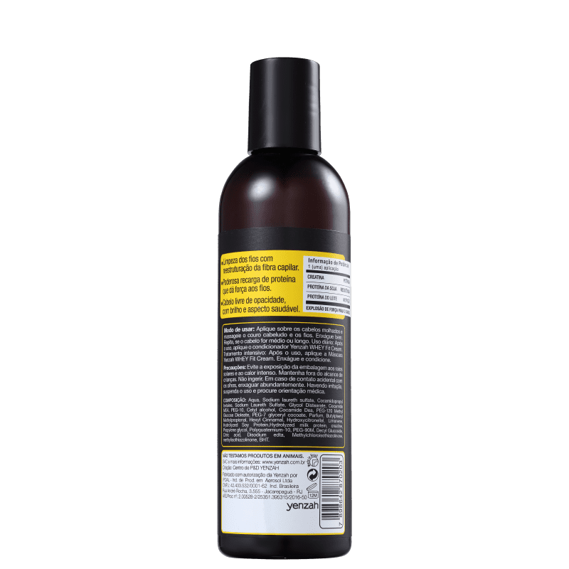 Yenzah Power Whey Fit Cream - Shampoo 240ml