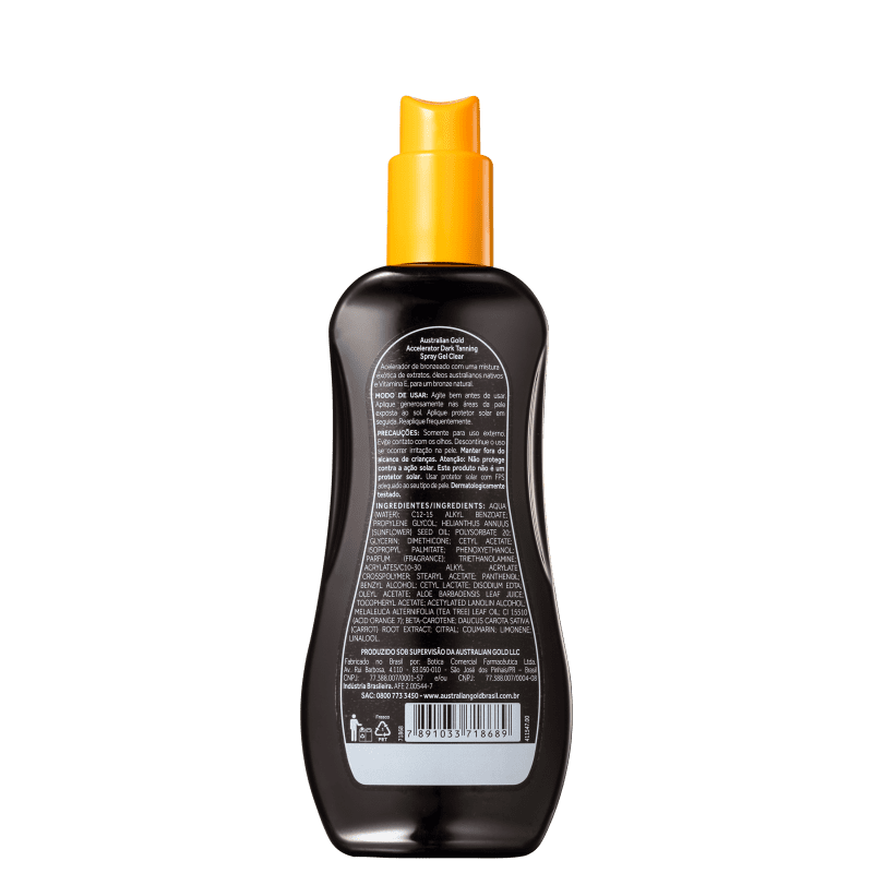 Australian Gold Accelerator Clear - Spray Bronzeador 237ml