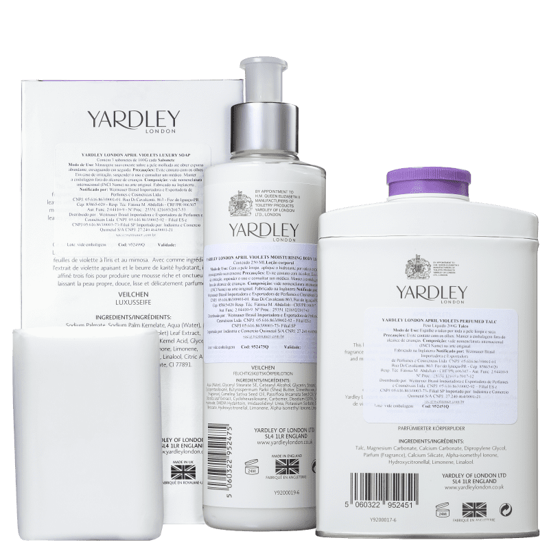 Kit Banho Yardley April Violets (3 Produtos)