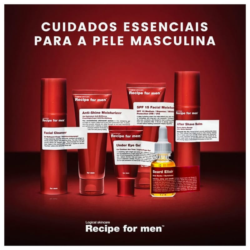 Recipe for Men Anti-Shine - Hidratante Facial 75ml