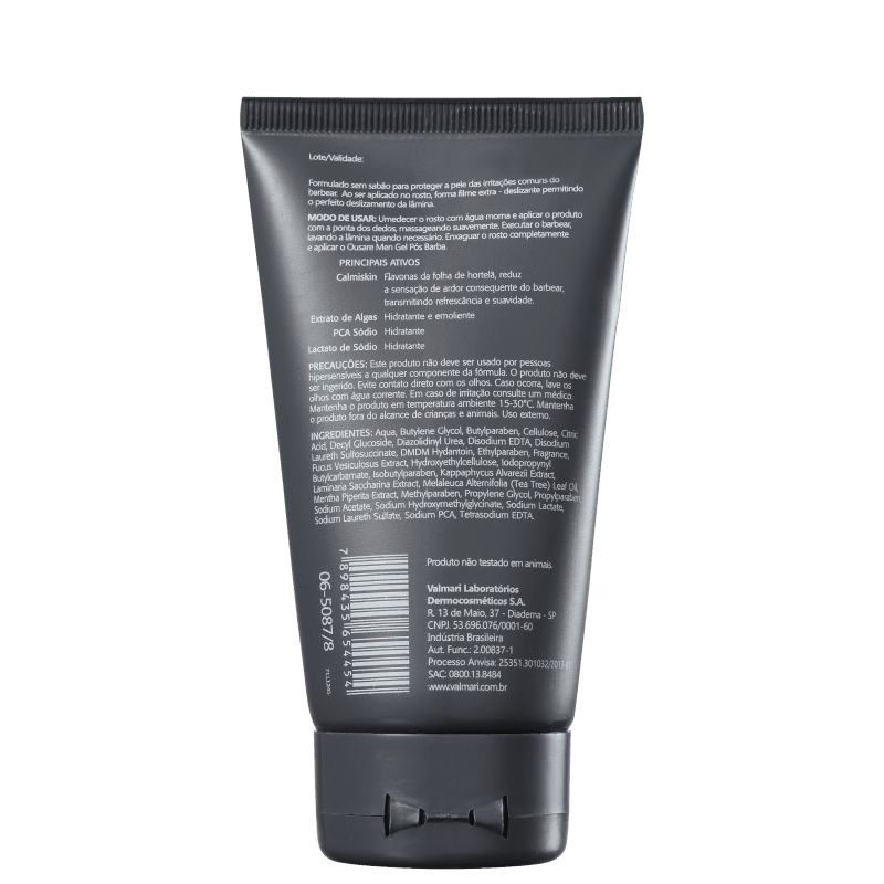 Valmari Ousare Men - Gel de Barbear 120g