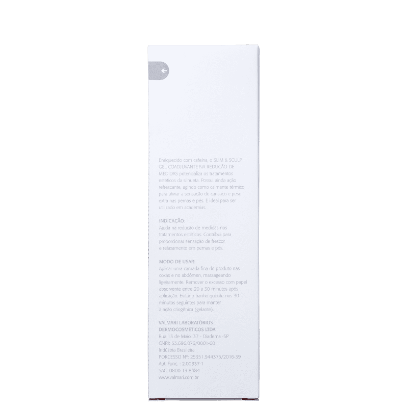 Valmari Slim & Sculp Coadjuvante - Gel Redutor de Medidas 220g