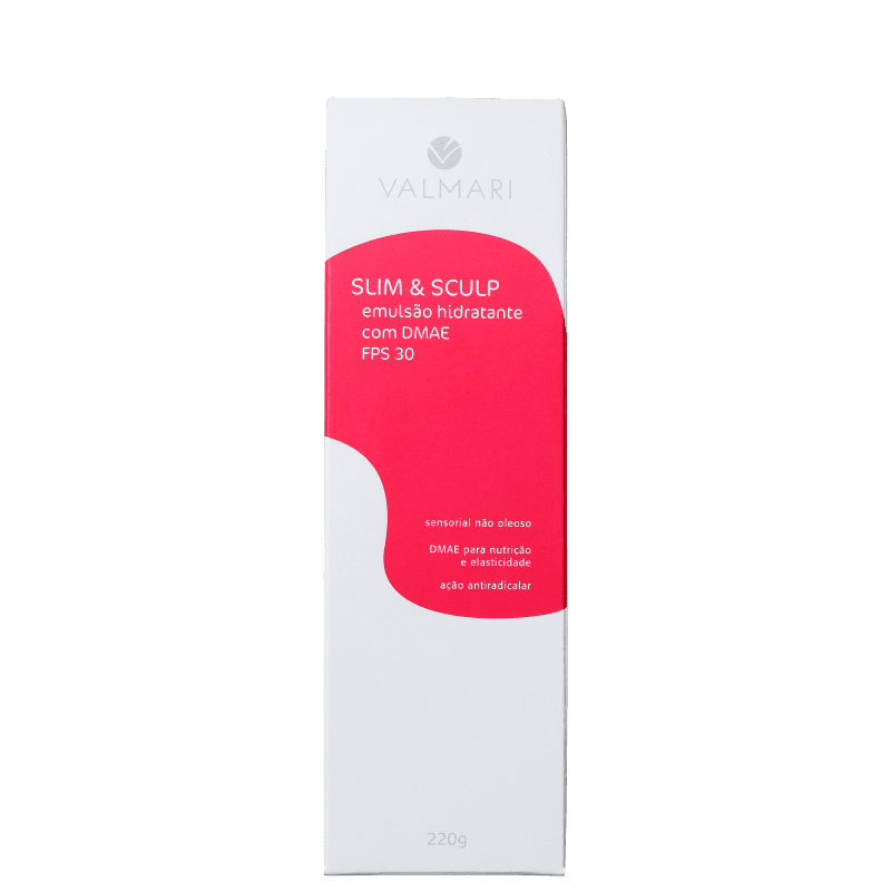 Valmari Slim & Sculp DMAE FPS 30 - Emulsão Hidratante Corporal 220g