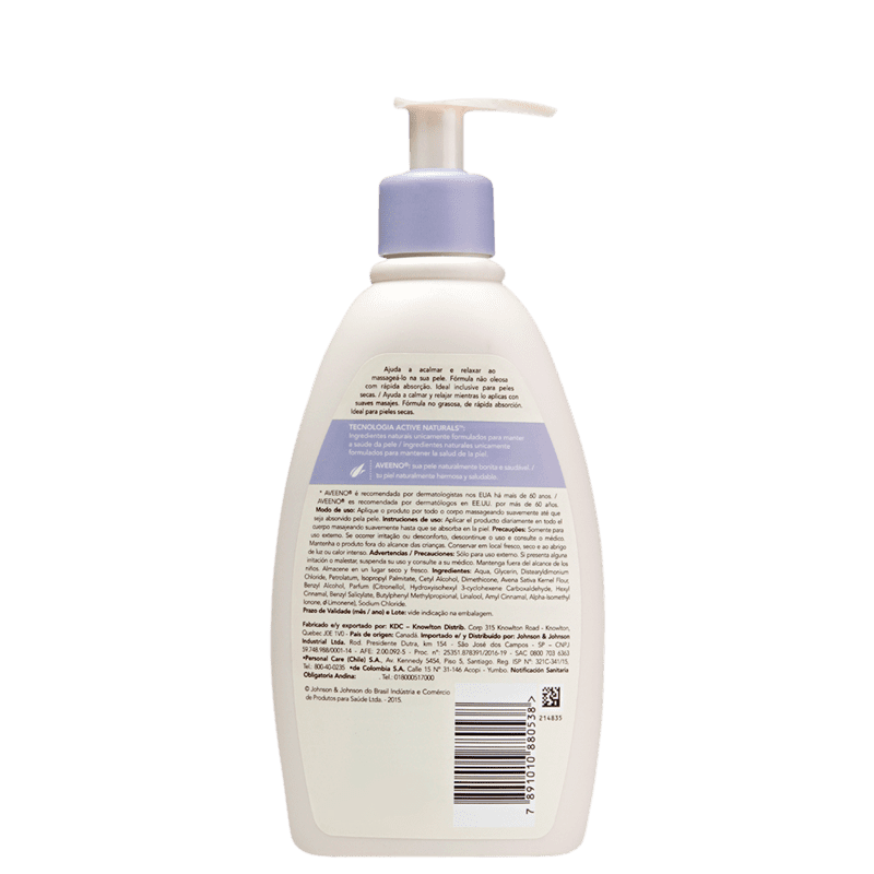 Aveeno Daily Moisturizing Lavanda e Ylang - Loção Hidratante Corporal 354ml
