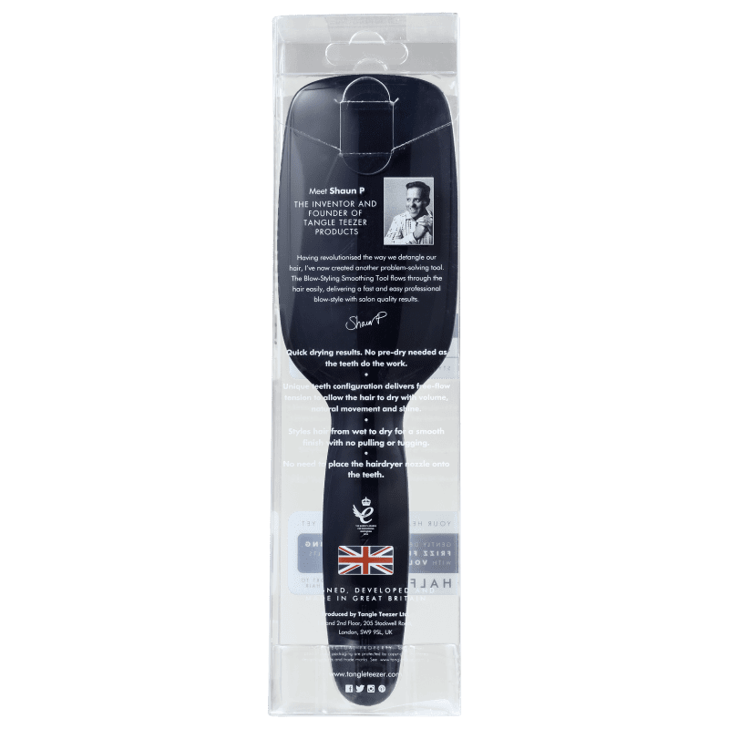 Tangle Teezer Blow-Styling Half Paddle Black/White - Escova de Cabelo