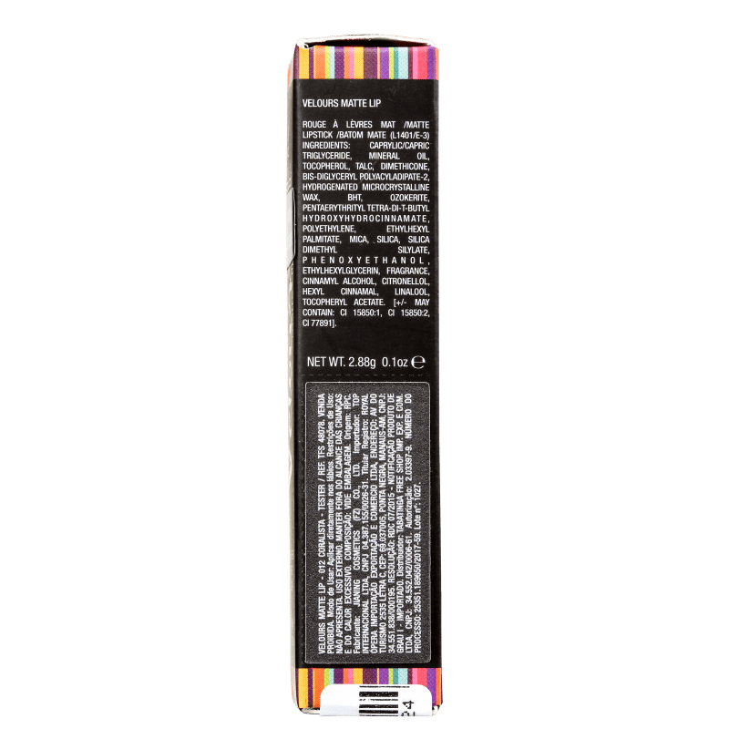 Joli Joli Velours Lip 012 Coralista - Batom Matte 2,88g