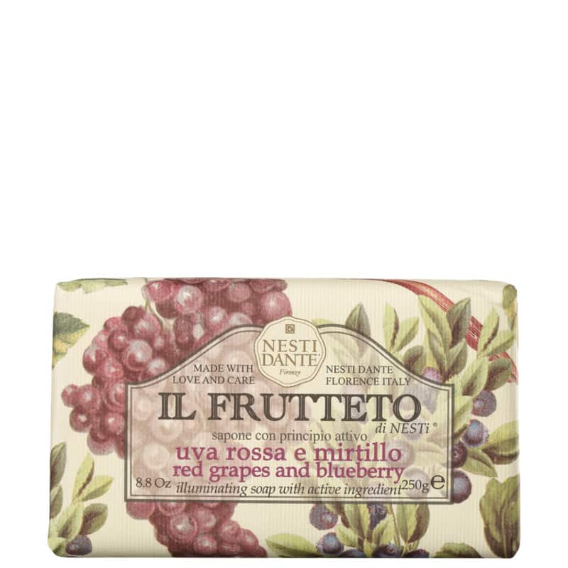 Nesti Dante Il Frutteto Uvas Vermelhas e Mirtilo - Sabonete em Barra 250g