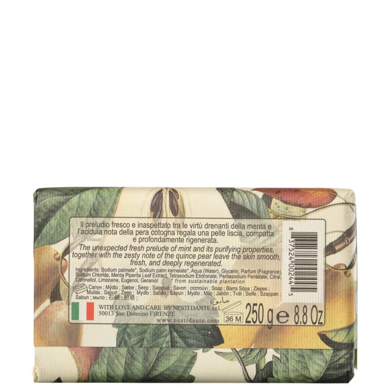 Nesti Dante Il Frutteto Menta e Pera Cotogna - Sabonete em Barra 250g