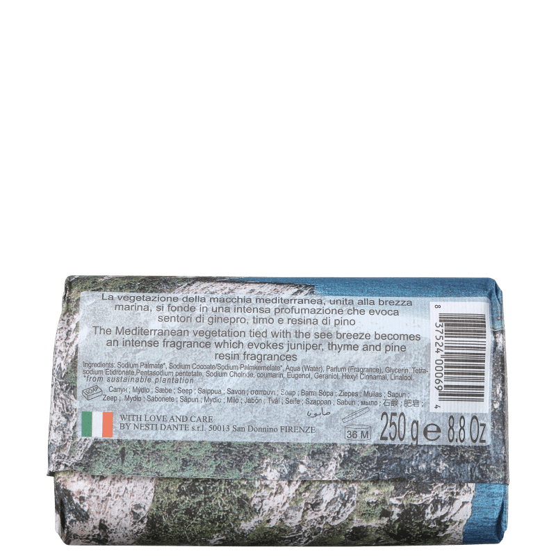 Nesti Dante Emozioni in Toscana Toque Mediterrâneo - Sabonete em Barra 250g