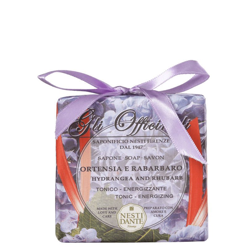 Nesti Dante Gli Officinali Hortensia e Ruibarbo - Sabonete em Barra 200g