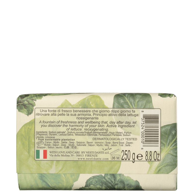 Nesti Dante Horto Botanico Alface - Sabonete em Barra 250g