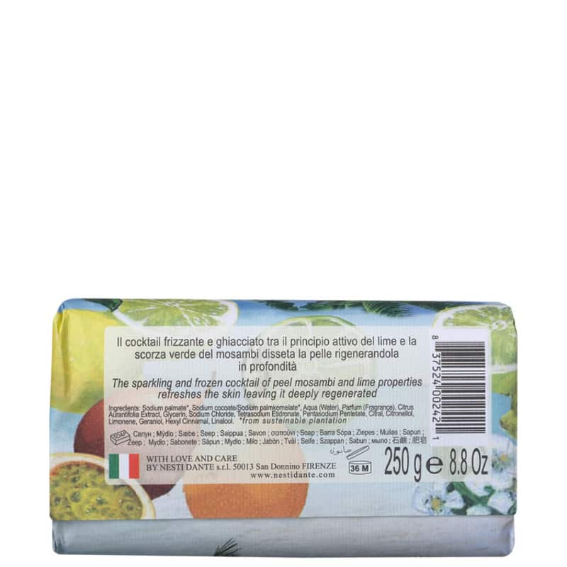 Nesti Dante Paradiso Tropicale Lima e Casca de Mosambi - Sabonete em Barra 250g