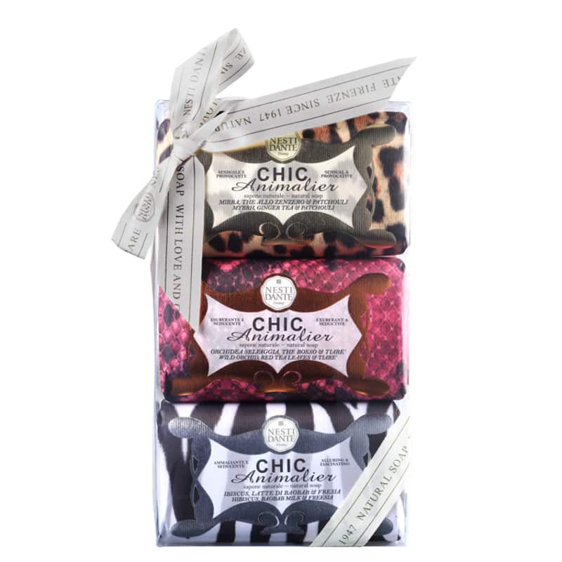Kit Nesti Dante Chic Animalier - Sabonetes em Barra 3x150g