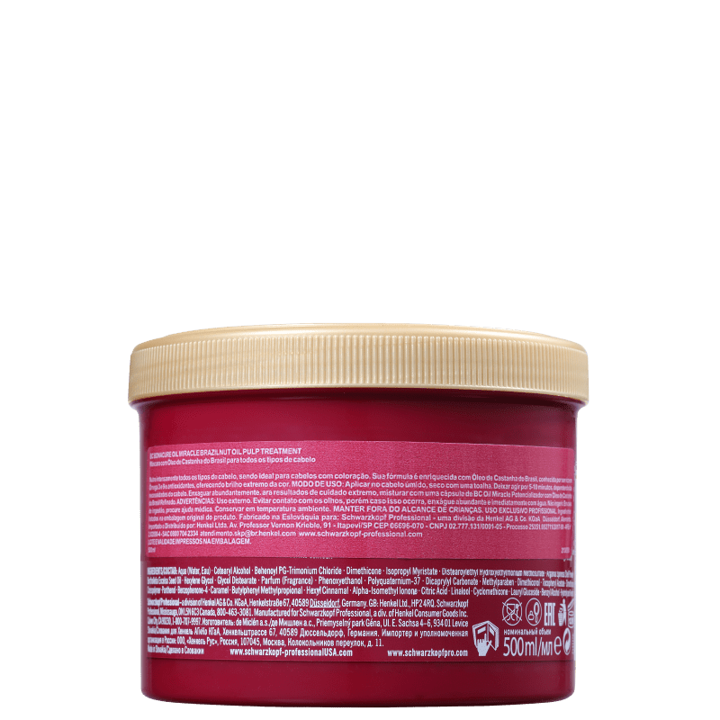 Schwarzkopf Professional BC Bonacure Oil Miracle Brazilnut - Máscara de Nutrição 500ml