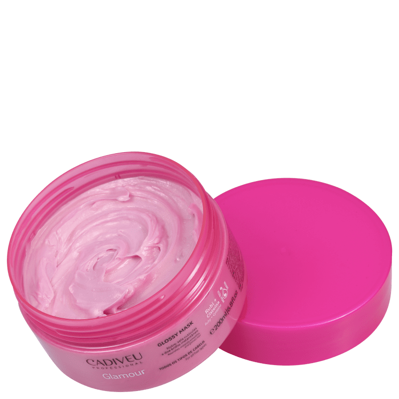 Cadiveu Professional Glamour Rubi Glossy - Máscara Capilar 200ml