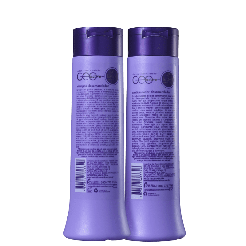 Kit Haskell Ametista Dupla Desamareladora (2 Produtos)