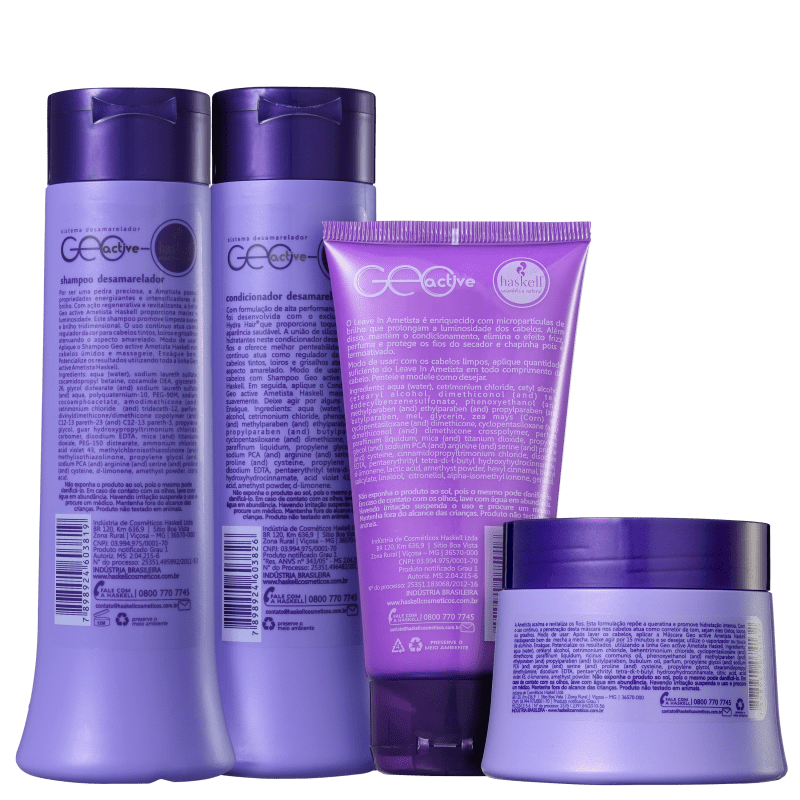 Kit Haskell Ametista Desamarelamento Total (4 Produtos)