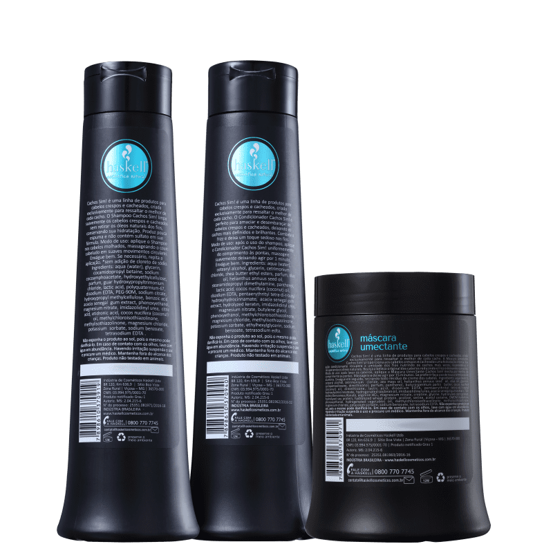 Kit Haskell Cachos Sim! Triplo (3 Produtos)