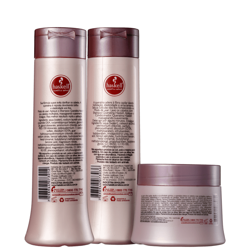 Kit Haskell Queratina Tratamento (3 Produtos)