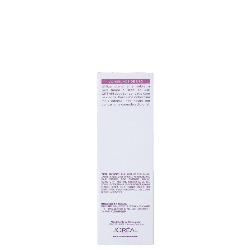L'Oréal Paris Creme Milagroso 5 em 1 FPS 20 Médio - BB Cream 30ml