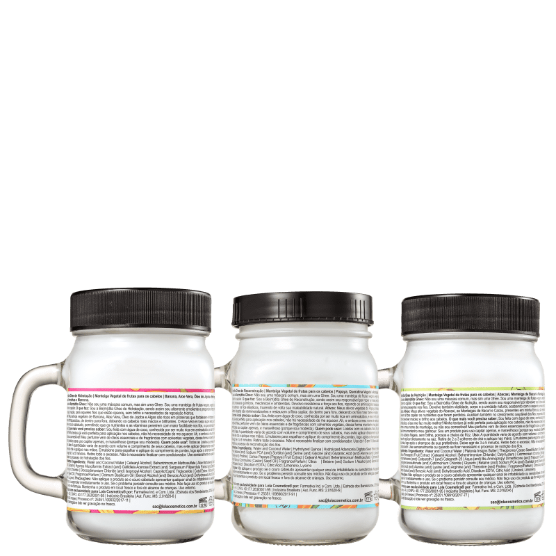 Kit Lola Cosmetics Be(M)dita Ghee Cronograma Capilar (3 Produtos)