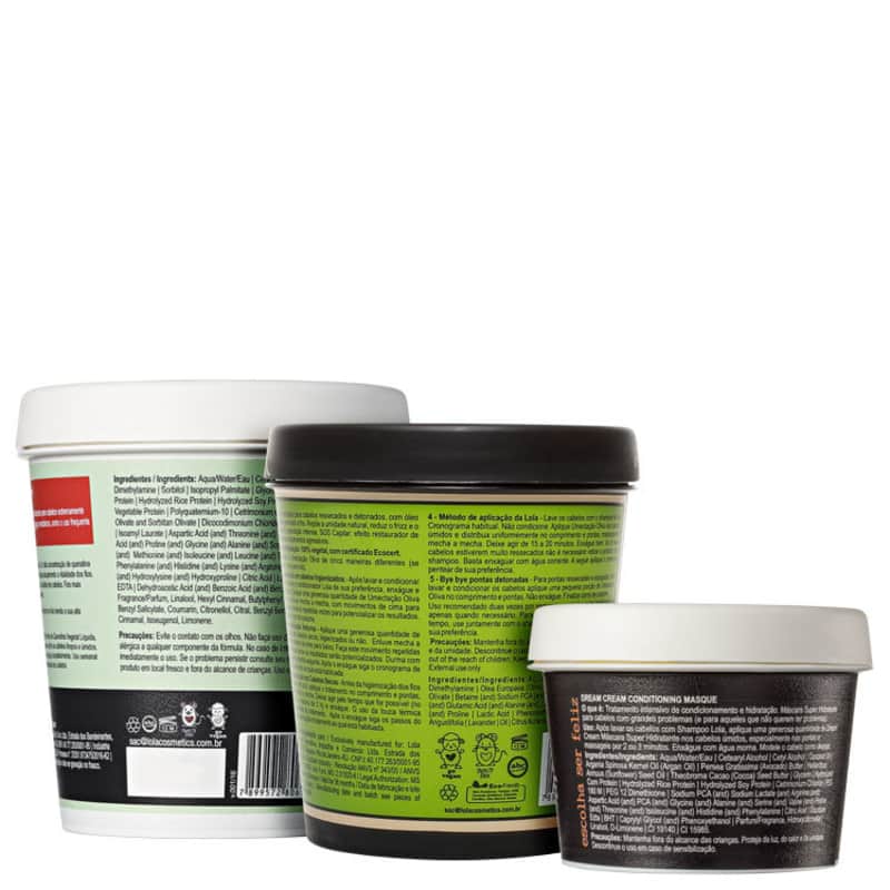 Kit Lola Cosmetics Cronograma Capilar Poderoso (3 Produtos)