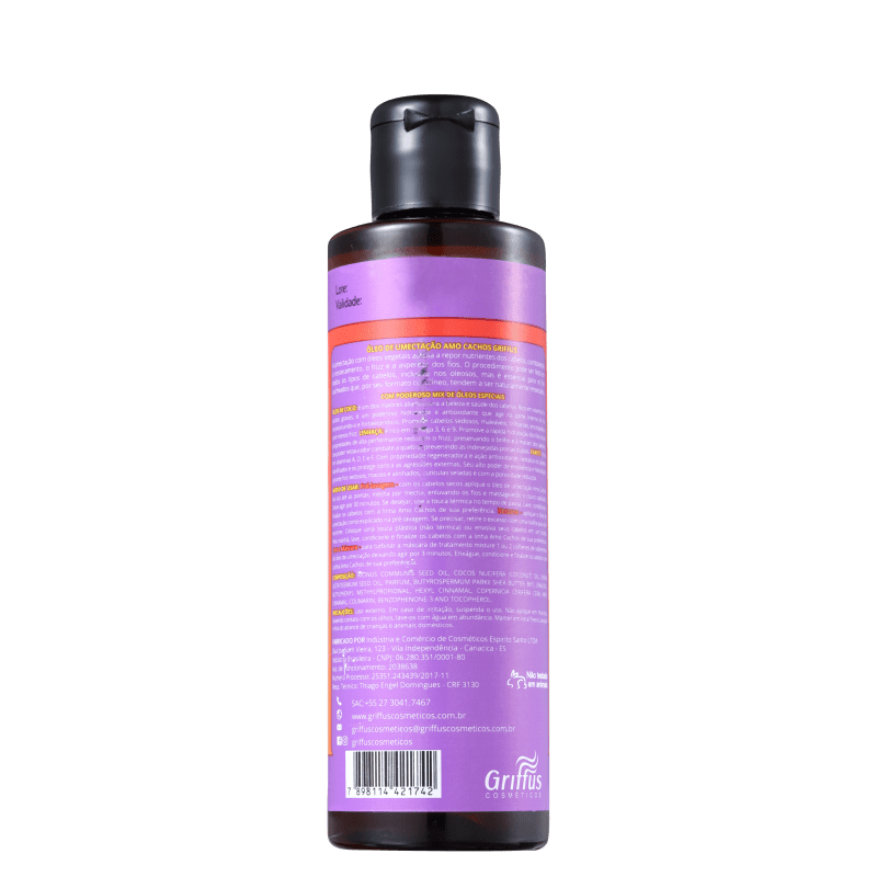 Griffus Amo Cachos Óleo de Umectação Mix - Óleo Capilar 100ml