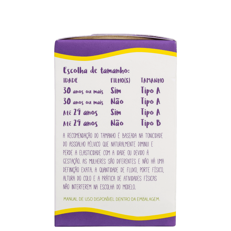 Kit Violeta Cup Violeta Tipo A (+30 anos ou com filhos) - Coletor Menstrual + Higienizador de Coletor