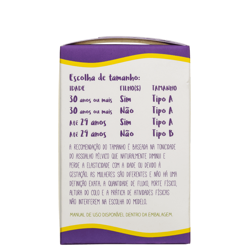 Kit Violeta Cup Violeta Tipo B (-30 anos ou sem filhos) - Coletor Menstrual + Higienizador de Coletor