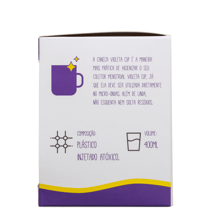 Kit Violeta Cup Violeta Tipo B (-30 anos ou sem filhos) - Coletor Menstrual + Higienizador de Coletor